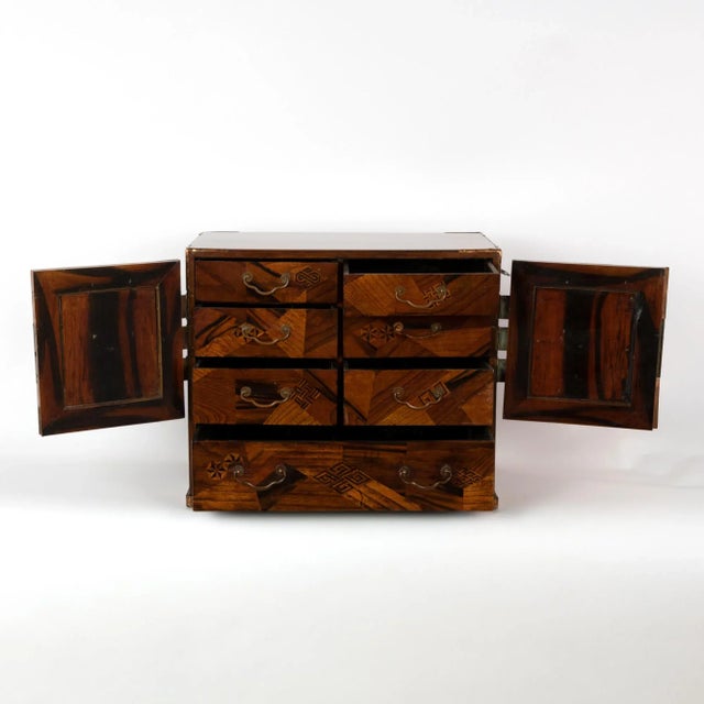 Early 20th Century Japanese Tansu Table Cabinet For Sale - Image 4 of 7