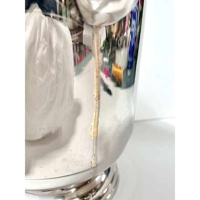 Silver Vintage Silverplated Stag Ice Bucket Wine Champagne Chiller - Lodge Style For Sale - Image 8 of 8