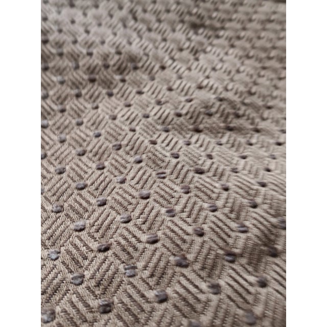 Textile Delisting, Woven Silk Infused Italian Designer Fabric- 2 1/3 Yards For Sale - Image 7 of 8