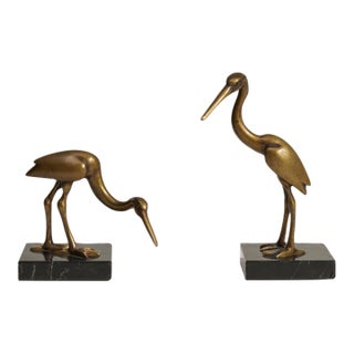 Mid 20th Century France Brass Marble Sculpture For Sale