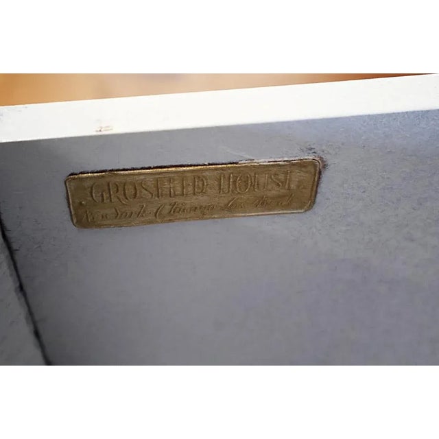 Pair of Lorin Jackson for Grosfeld House Hollywood Regency Modern White Dressers For Sale - Image 11 of 12