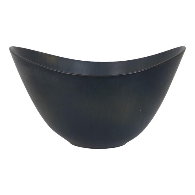 Dark Vase by Gunnar Nylund, 1950s For Sale