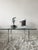 Glass Coffee Table by Mies Van Der Rohe, 1970s, in Good conditions. Designed 1920 to 1949 This piece has an attribution...
