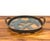 Coffee Vintage Coastal Palm Tree Glass Serving Tray With Metal Frame For Sale - Image 8 of 8
