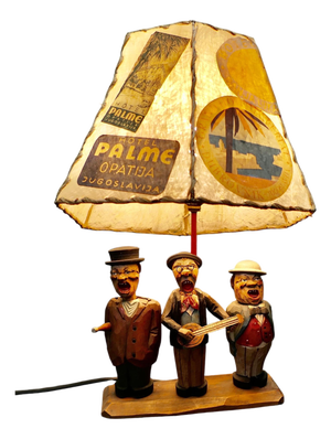 High Kitsch Pub Bar Singers Lamp, 1940