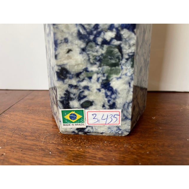 1990s Vintage Sodalite Obelisk For Sale - Image 4 of 8