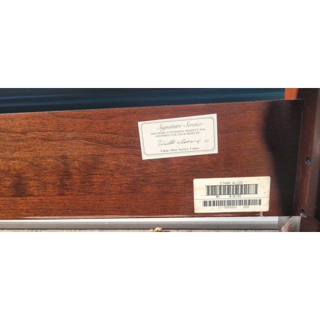 Late 20th Century Ethan Allen Georgian Style Four Post King Bed For Sale In Philadelphia - Image 6 of 14