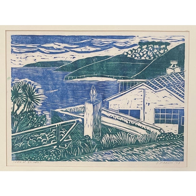 "View of St. Ives" by Knoxville artist Dr. Stephen Krauss. Krauss was a world traveler, getting inspiration from his work...
