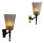 Large Murano Sconces attributed to Archimede for Seguso Vetri D Arte, 1940s, Set of 2 For Sale