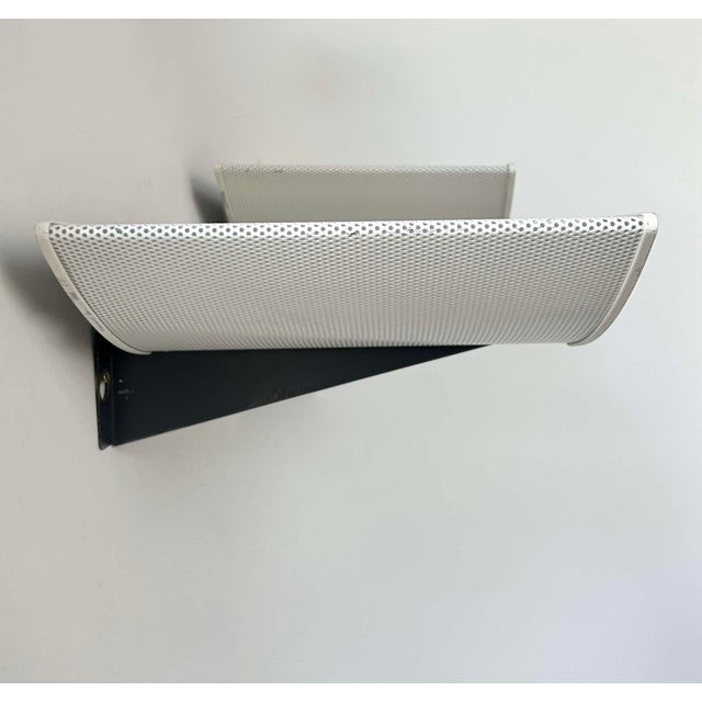 Modern Wall Lights in Black and White Lacquered Metal, 1980, Set of 2 For Sale - Image 9 of 14