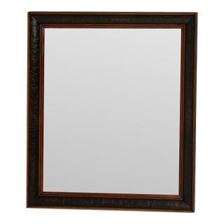 19th Century France Bronze Wood Mirror For Sale