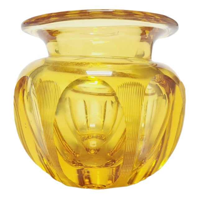 Polish Art Deco Vase from Josephine Glassworks, 1930s For Sale