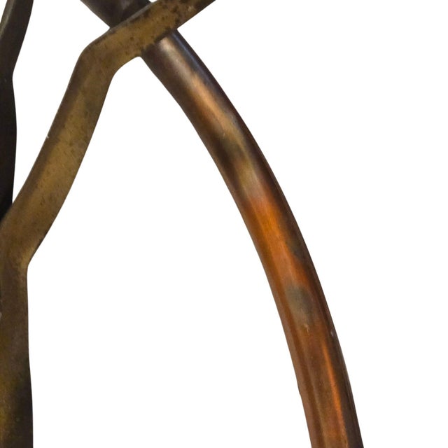 MCM Cattails Wall Sculpture Brutalist Vintage 34 Inch Large Art Copper Brass For Sale - Image 12 of 18