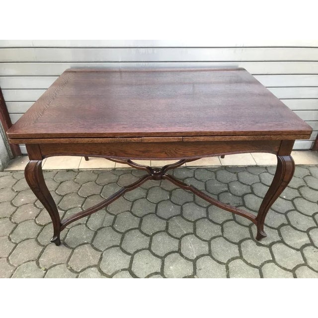 Vintage Extendable Dining Table, 1940s For Sale - Image 4 of 18