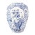 Antique Chinoiserie Dutch Delft Faience Bird Baluster Vase For Sale