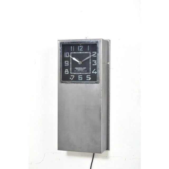 Vintage Wall Clock from Enregistreurs Lambert, 1950s For Sale - Image 6 of 10