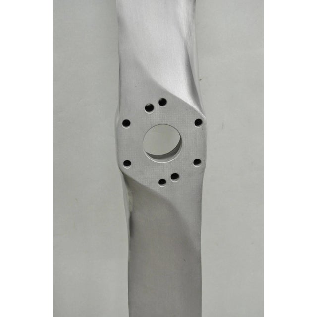Decorative Fixed Pitch Polished Aluminum 74" Propeller Blade "Not Airworthy" (B) For Sale - Image 18 of 18