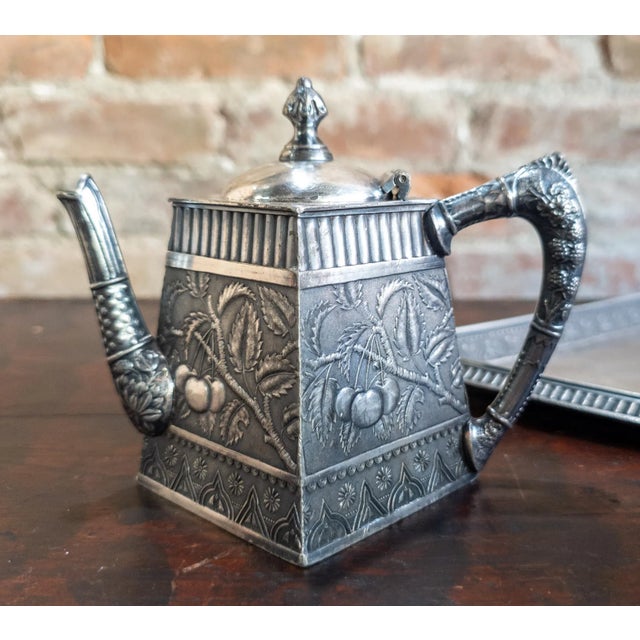 Late 19th Century American Aesthetic Movement Silverplate Tea Set by Rockford Silver Co. For Sale In New York - Image 6 of 13