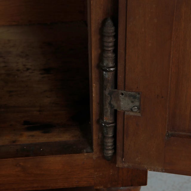 Wood 1940s Brutalist Charles Dudouyt Oak Sideboard With Carved Diamond Bobbin Legs, Attributed For Sale - Image 7 of 16