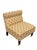 Late 20th Century Pair of Petite Traditional Floral Upholstered Slipper Chairs With Brass Casters & Pillows For Sale - Image 5 of 8