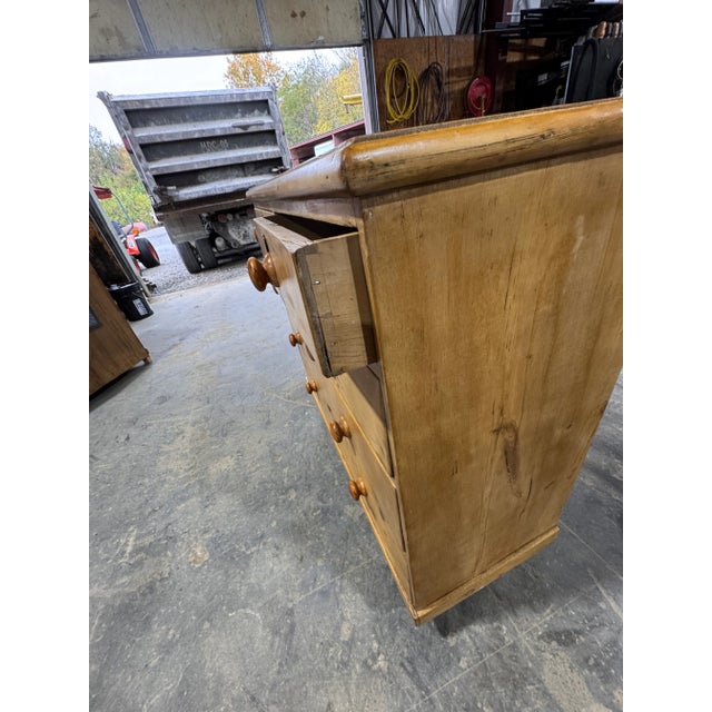 19th Century English Pine Chest of Drawers For Sale - Image 4 of 13