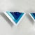 Postmodern Blue Wall Lamps, 1980s, Set of 2 For Sale - Image 4 of 10