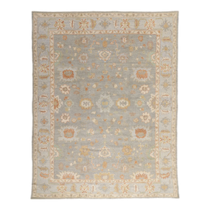 Vintage Modern Turkish Oushak Rug - 09'00 X 11'08