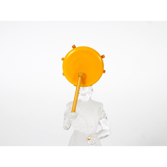 Late 20th Century 20th Century Saint-Louis French Crystal Figurative Sculpture Orange Glass Disc For Sale - Image 5 of 12