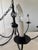 Onyx 1990s Hubbardton Forge Hand-Forged Wrought Iron 6-Arm Candelabra Chandelier For Sale - Image 8 of 11