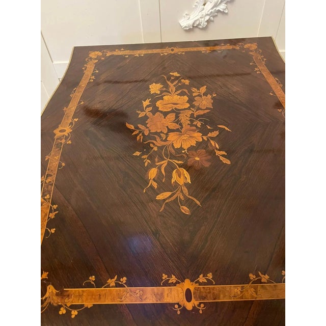 Antique louis xv quality french rosewood marquetry inlaid freestanding centre table having a fantastic quality rosewood...