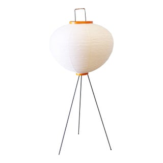 1960s Vintage Original Isamu Noguchi Akari 10a Floor Lamp Tripod For Sale
