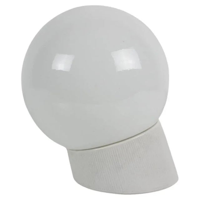 Gold Porcelain and Glass Wall Lamp, Czechoslovakia, 1960s For Sale - Image 8 of 8