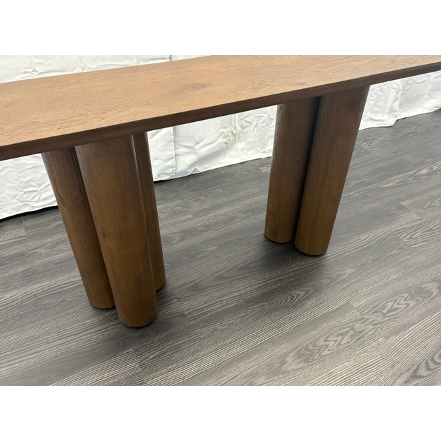 Wood Rh Oslo Cylinder Console Table — 60" For Sale - Image 7 of 18