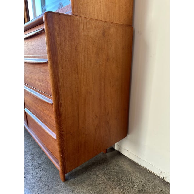1960s Mid Century Danish Modern Teak Cabinet For Sale - Image 10 of 18