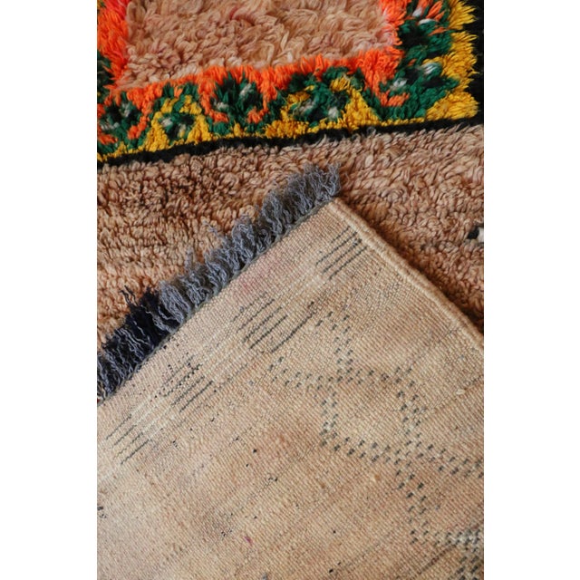 Peach Moroccan Vintage Rug - 5'10" X 9'4" Ft For Sale - Image 8 of 9