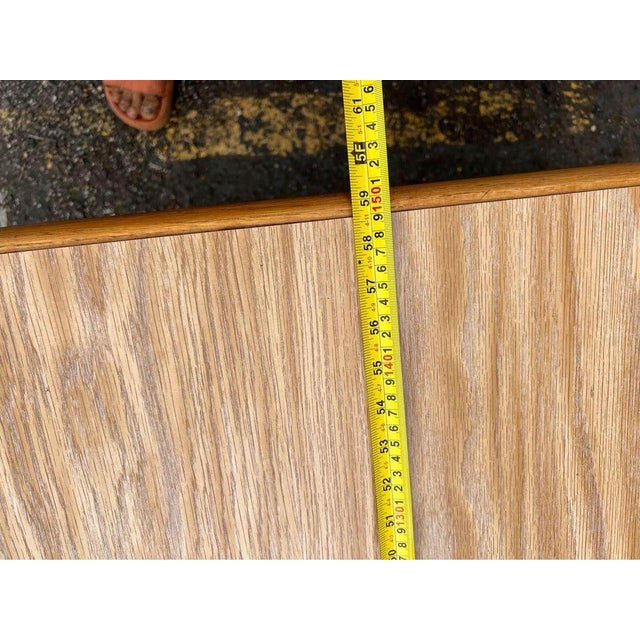 Late 20th Century Late 20th Century Vintage Octagonal Formica Metal Base Kitchen Dining Table With Leaf For Sale - Image 5 of 11