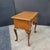 Late 20th Century English Burl Walnut Inlaid Cabriolet Leg 3 Drawer Lowboy For Sale - Image 9 of 10