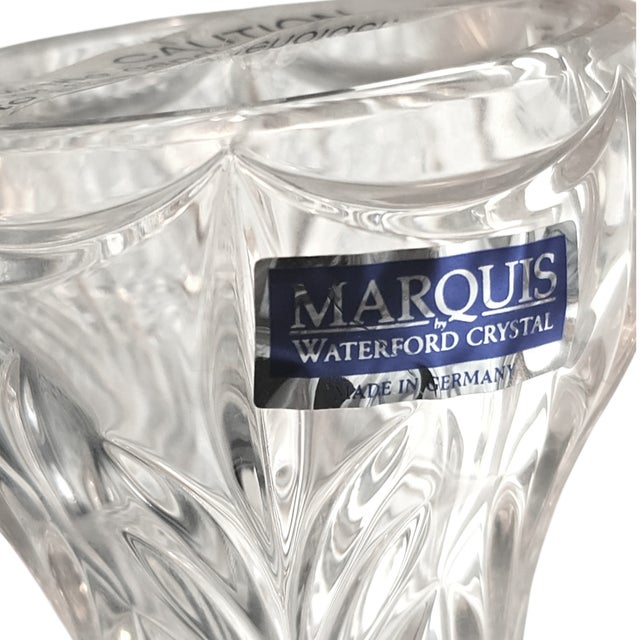 Waterford Crystal Waterford Marquis Canterbury Candle Holders 8.5” Set of 2 Crystal Germany For Sale - Image 4 of 6