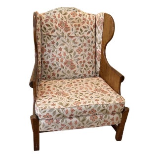 Vintage "Connecticut Valley" Wingback Chair Attributed to Stickley For Sale