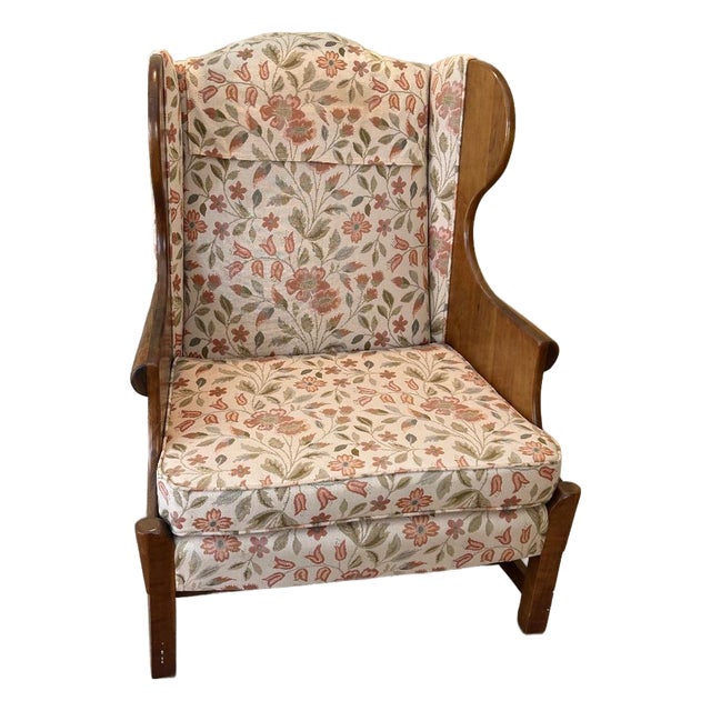 Vintage "Connecticut Valley" Wingback Chair Attributed to Stickley For Sale