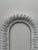 1970s Vintage Boho Chic Coastal White Wicker Painted Arched Wall Picture Frame For Sale - Image 5 of 10