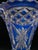 1920s Art Deco Flared Vase in Blue Crystal, 1920 For Sale - Image 5 of 9
