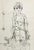 Paper Jean Jansem, Large Drawing of Boy by French Armenian Modernist Jean Jansem Ecole De Paris Art, c.1960 For Sale - Image 7 of 11