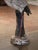 19th Century French Weathered Painted Concrete Crane Garden Sculpture For Sale In Dallas - Image 6 of 8