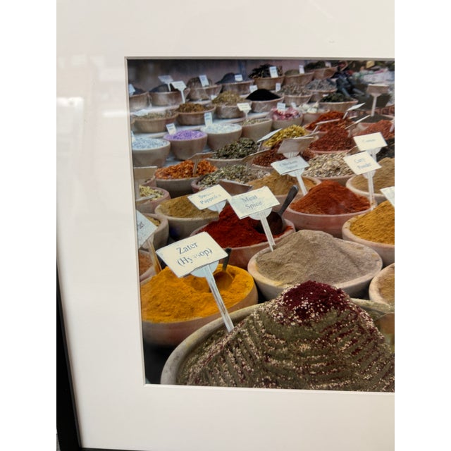 Middle Eastern Spice Market Photograph, Framed For Sale - Image 4 of 12