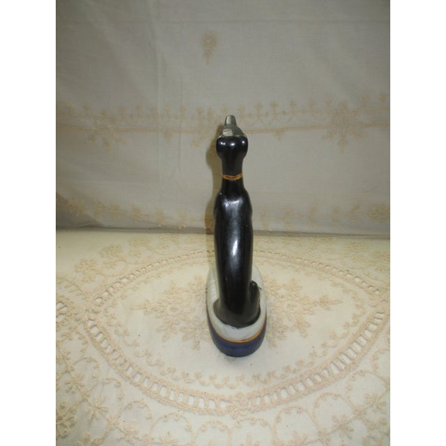 Antique Whippet Dog on a Blue & White Pillow Porcelain Figurine For Sale In Columbia, SC - Image 6 of 8