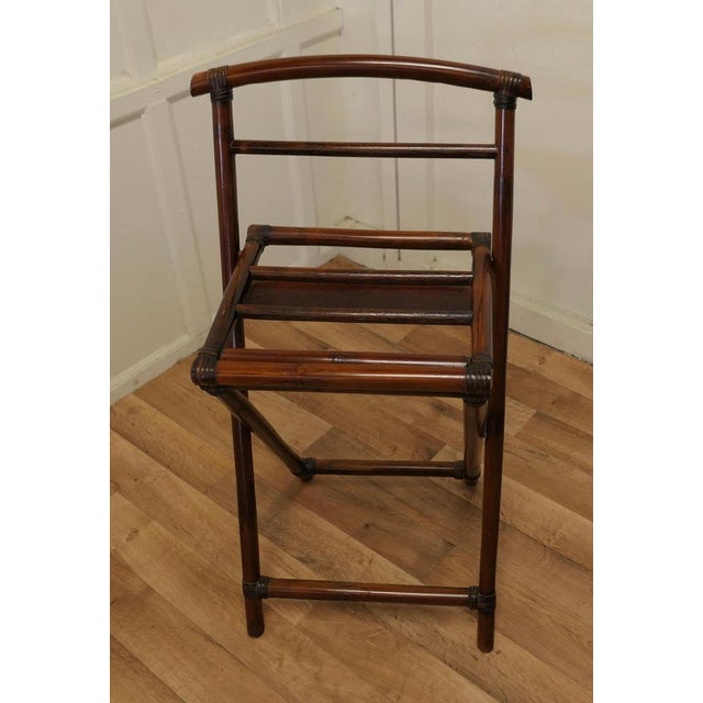 Folding Bamboo Luggage Rack, 1960s For Sale - Image 4 of 9
