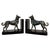 Art Deco French Bookends with Wolf Dogs in Silver Patinated Metal, 1930s, Set of 2 For Sale - Image 9 of 9