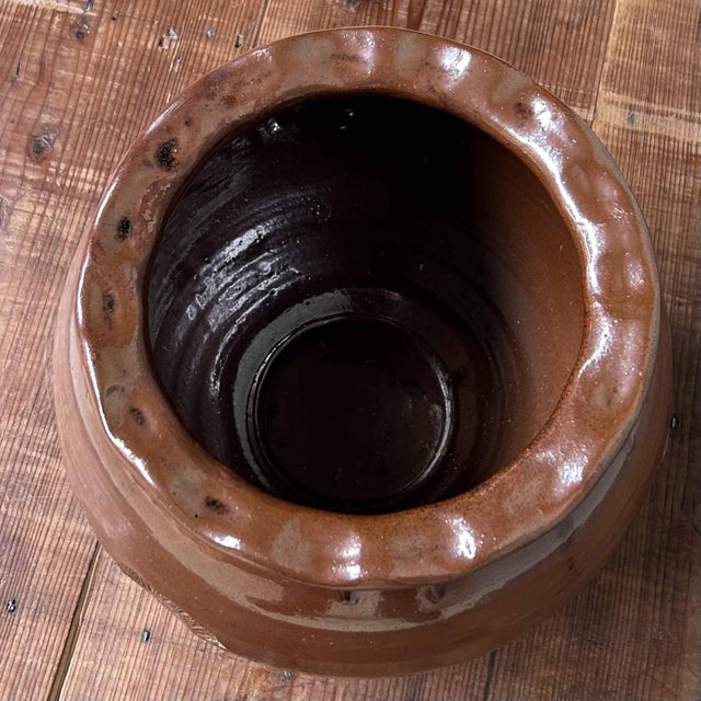 Ceramic Earthenware Ikebana Flower Vase, 1950s For Sale - Image 7 of 15