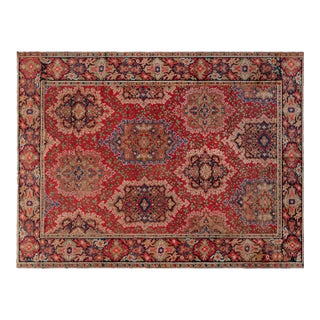 1920s English Axminster Botanical Rug For Sale